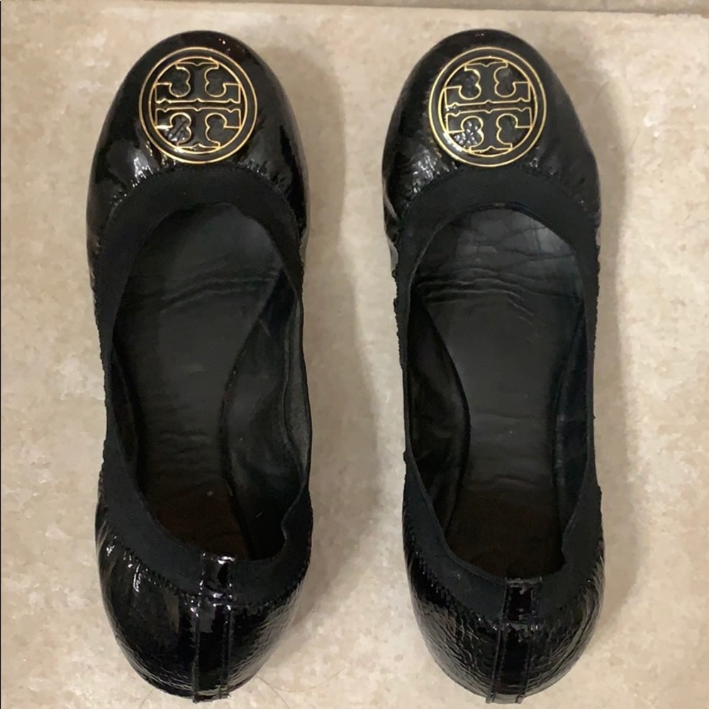 Tory Burch Patten Leather Ballet Flats